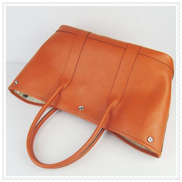 Hermes Garden Party orange handbags